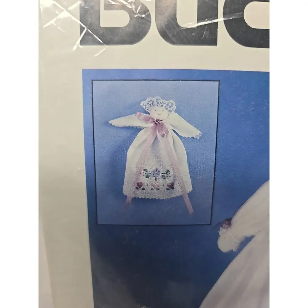 1992 Bucilla Stamped Embroidery Keepsake Doll with Guardian Angel Kit 17